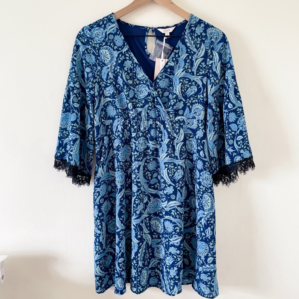 NWT Candie's V-Neck Bell Sleeve Mini Sundress